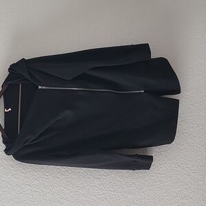 A symmetrical zip hoodie